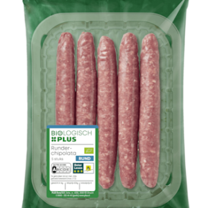 Biologisch PLUS Runderchipolata 5 stuks