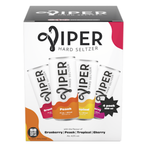 Viper Variety pack cranberry, peach, tropica
