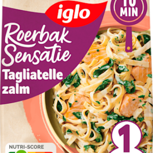 Iglo Roerbaksensatie Tagliatelle met zalm