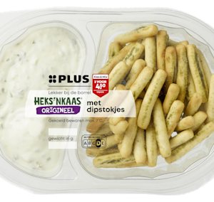 Plus Heks'nkaas met dipstokjes