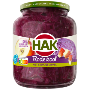 Hak Rode kool met stukjes appel