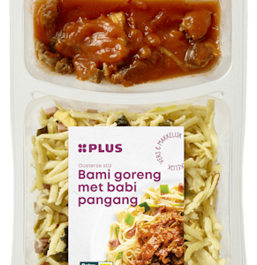 Plus Bami Goreng met Babi Pangang