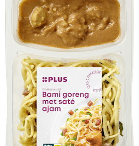Plus Bami Goreng met Saté Ajam