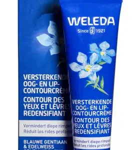 Versterkende oog- en lipcontourcrème blauwe gentiaan en edelweiss - 50+ huid