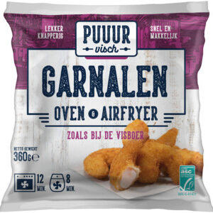 Puuur Visch Oven & airfyer garnalen