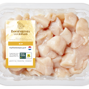 PLUS Boerentrots Kipfiletblokjes grof