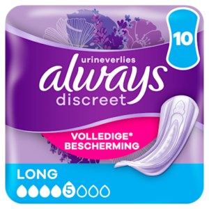 Always Discreet maandverband plus long