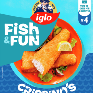Iglo Fish & Fun Crispino 4 stuks