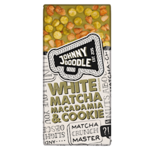 Johnny Doodle White matcha macadamia cookie