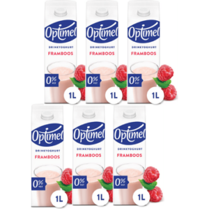 Optimel Drinkyoghurt Framboos 6 x 1000 ml