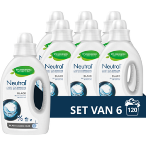 Neutral Vloeibaar Wasmiddel Zwart 6 x 20 wasbeurten