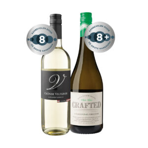 Merlot pay's d'oc, Grüner veltiner of Crafted viognier chardonnay