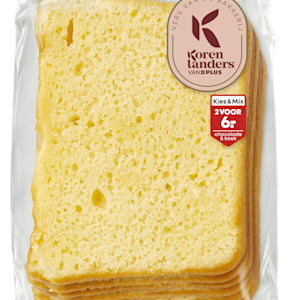 PLUS Korenlanders Roombotercake plakjes 6 plakjes