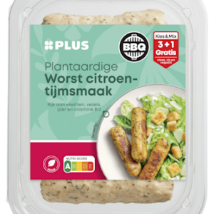Plus BBQ Plantaardige worst citroen-tijm