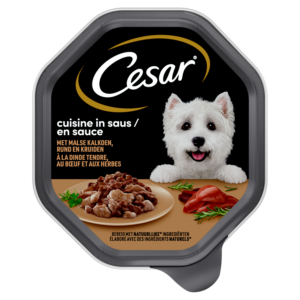 Cesar Cuisine hondenvoer kalkoen & rund in saus