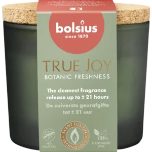 Bolsius True joy geurglas kurk botanic freshness