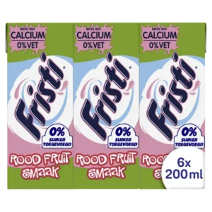 Fristi Rood fruit 0% suiker toegevoegd 6-pack
