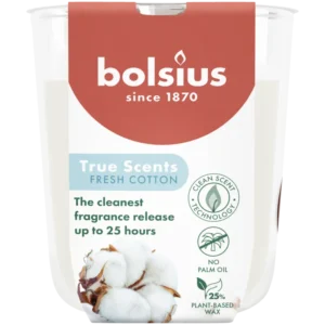 Bolsius True scents geurglas fresh cotton 8cm