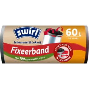 Swirl Vuilniszakken met fixeerband 60 liter
