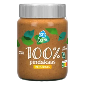 AH Terra Plantaardig 100% pindakaas stukjes