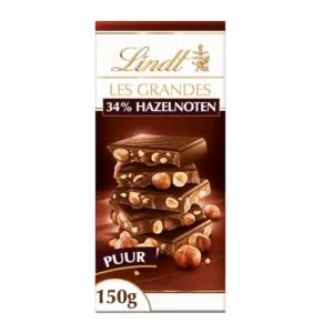Lindt Les grandes pure chocolade hazelnoot