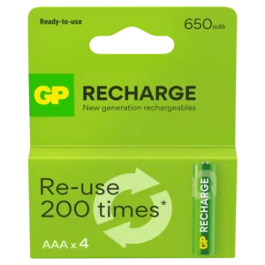 GP AAA batterij oplaadbaar 650 mAh