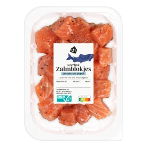 AH Roerbak zalmblokjes zeezout en peper