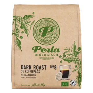 Perla Biologisch Dark roast koffiepads
