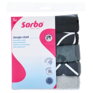 Sorbo Microvezeldoek zwart grijs