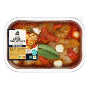 AH Ovenschotel kipfilet tomaat mozzarella