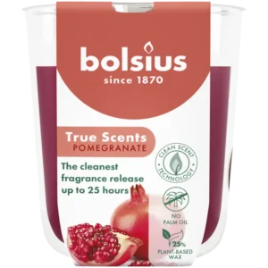 Bolsius True scents geurglas pomegranate 8cm