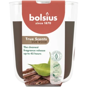 Bolsius True scents geurglas oud wood