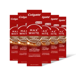 Colgate Max white voor koffie, thee wijnvlek 6pk