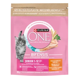 Purina ONE Junior 1-12 maanden rijk aan kip