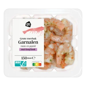 AH Grote roerbak garnalen knoflook