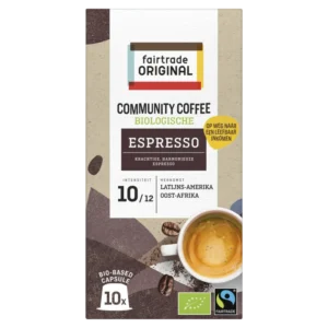 Fairtrade Original Community coffee espresso capsules