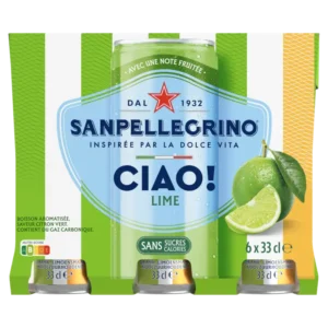 S. Pellegrino Ciao lime 6-pack