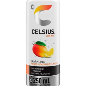 Celsius Sparkling mango lemonade flavour