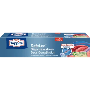 Toppits Safeloc diepvrieszakken 3 liter