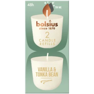 Bolsius Navulling clean light vanille tonkaboon