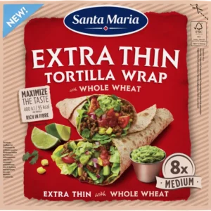 Santa Maria Extra thin tortilla whole wheat medium