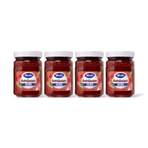Hero Jam zero aardbeien 4-pack