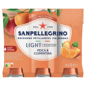 S. Pellegrino Pesca and clementina light 6-pack
