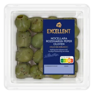 AH Excellent Nocellara rozemarijn peper olijven