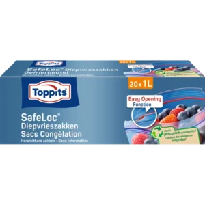 Toppits Safeloc diepvrieszakken 1 liter