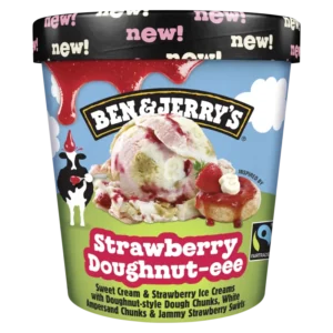 Ben & Jerry's Strawberry doughnut