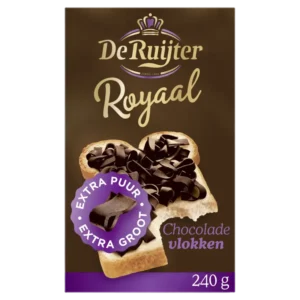 De Ruijter Royaal chocolade vlokken extra puur