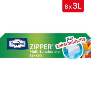 Toppits Zipper multi-functionele zakken 3 liter