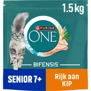 Purina ONE Senior 7+ rijk aan kip