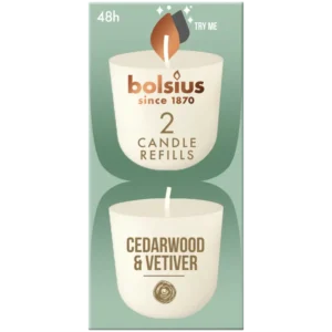 Bolsius Navulling clean light cedarwood